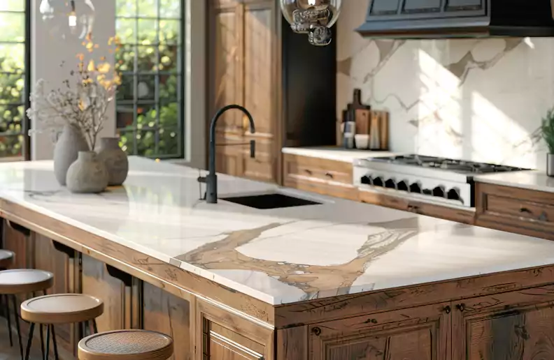 Repaired Marble Kitchen Countertops Service